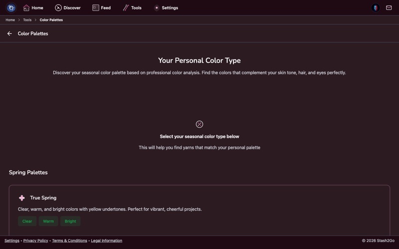 Stash2Go Color Palette tool for planning project colors