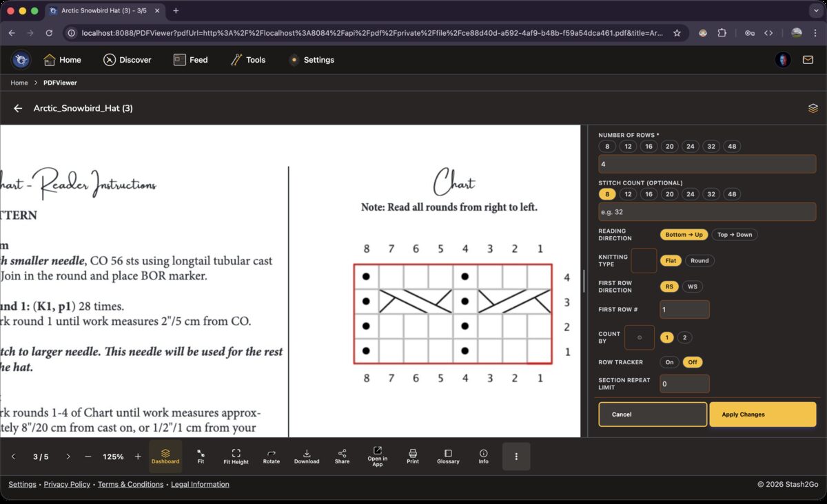Session Timer showing elapsed time with Pause and Reset buttons alongside counter helpers