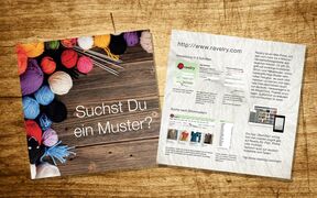 Stash2Go promotional flyer for Ravelry users