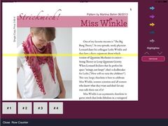PDF annotator for iPad with highlighter and row counter